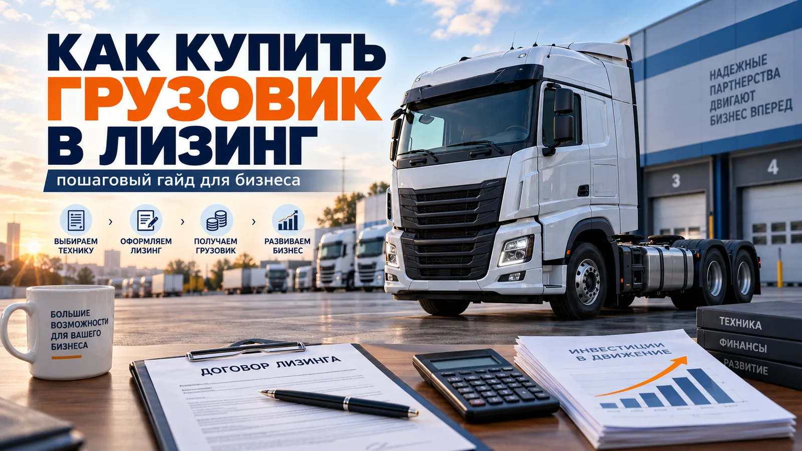 Как купить грузовик в лизинг: пошаговый гайд для бизнеса