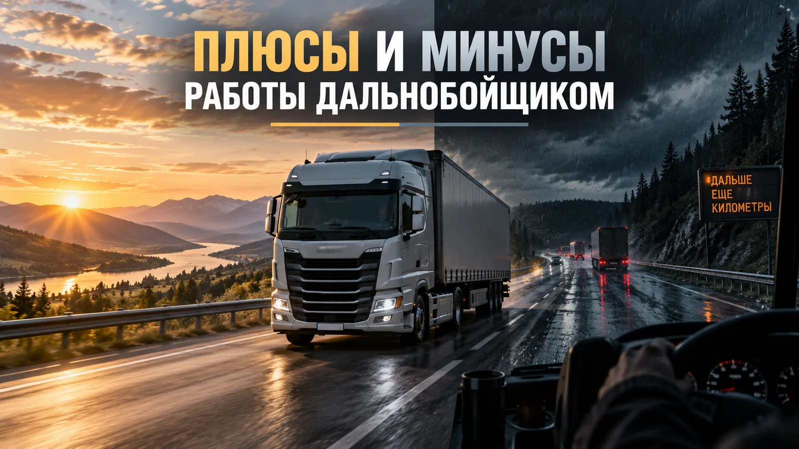 Плюсы и минусы работы дальнобойщиком: стоит ли идти в профессию